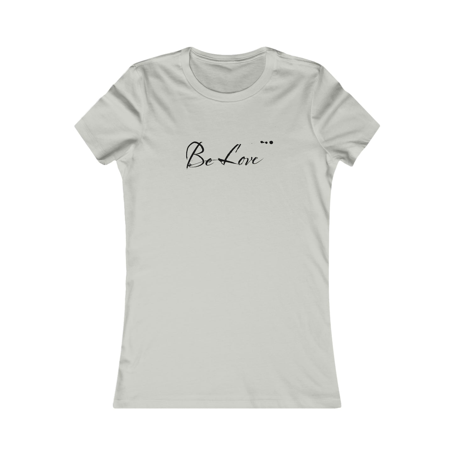 "Be Love"  Women's Threads of Connection Fitted T-Shirt: Navigating Relationships Through Style Podcast