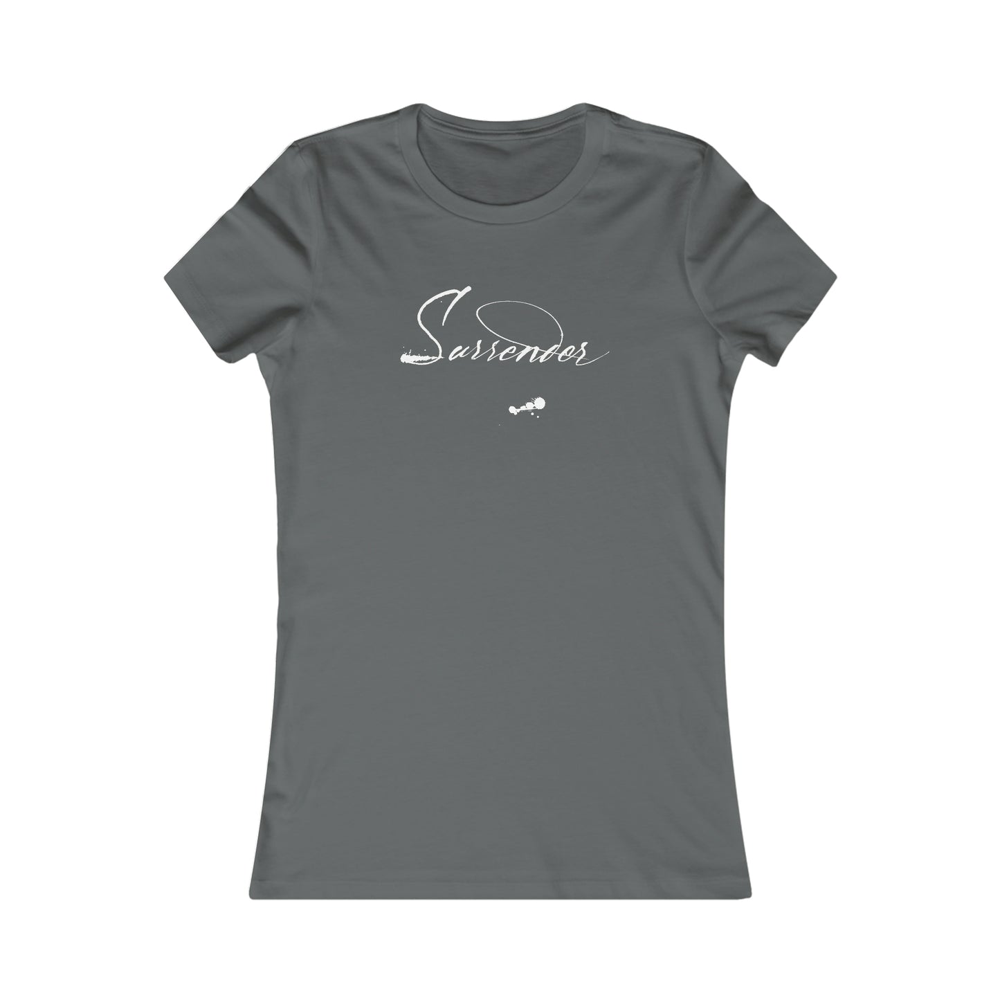 "Surrender" Mixed Messages Fitted T-Shirt
