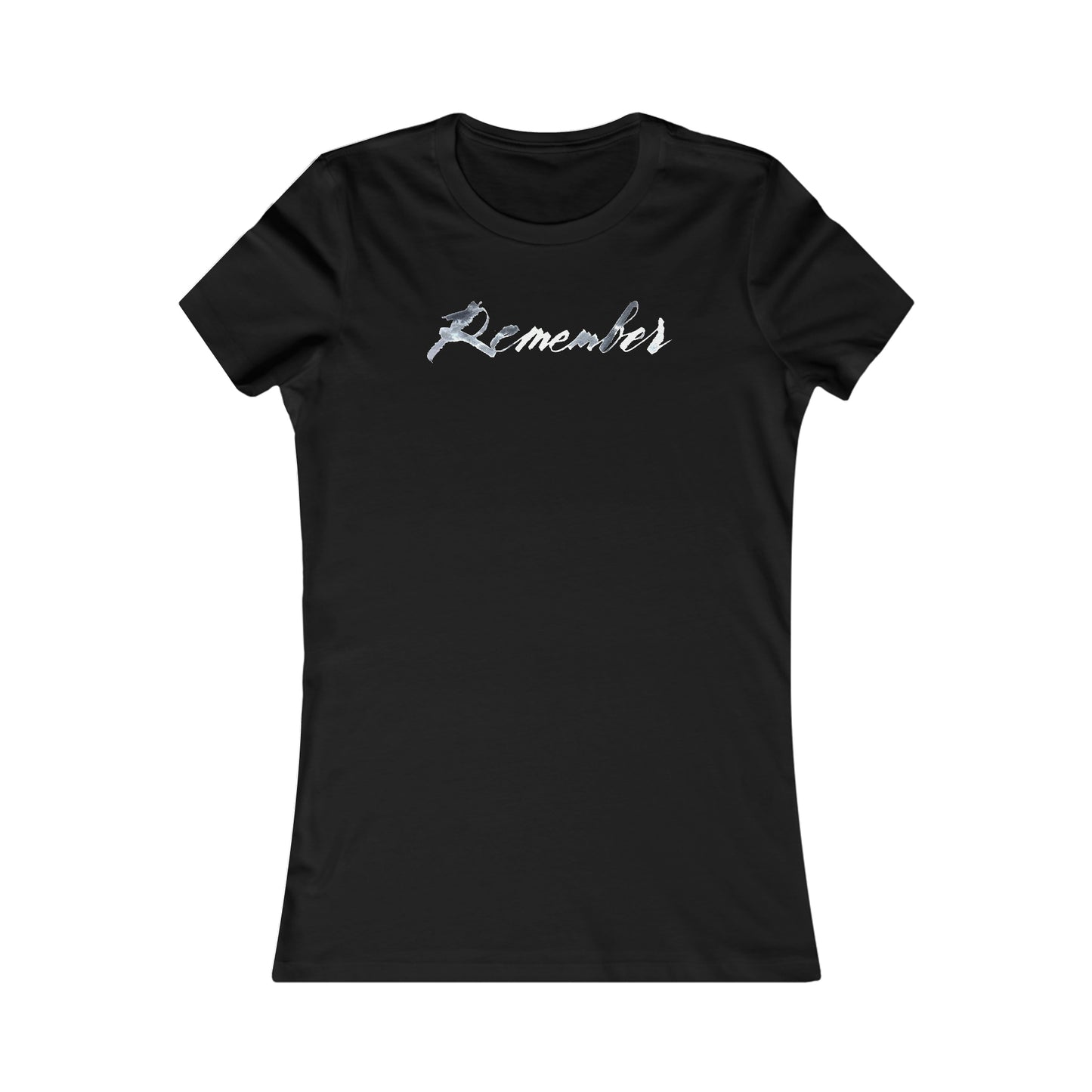 "Remember" Mixed Messages Fitted T-Shirt